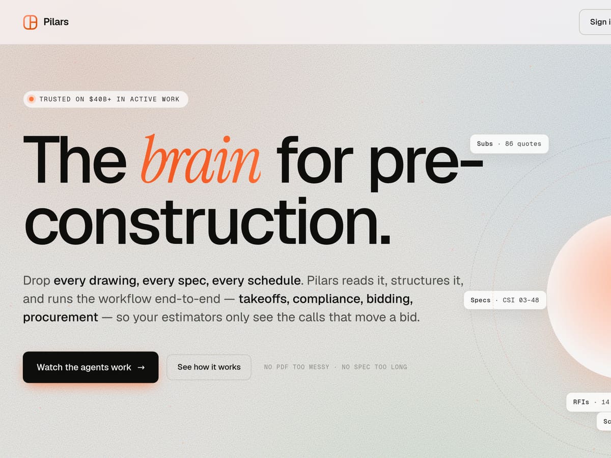 Pilars website